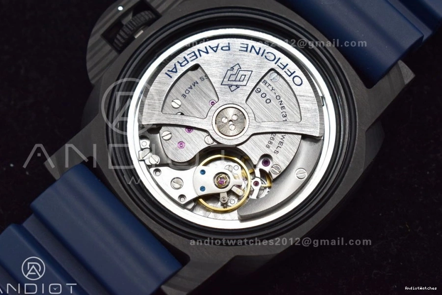 Best Blue P Strap Edition Blue Trendsetting SBF W Rubber 439 on Carbotech 1:1 Dial PAM1232 1205